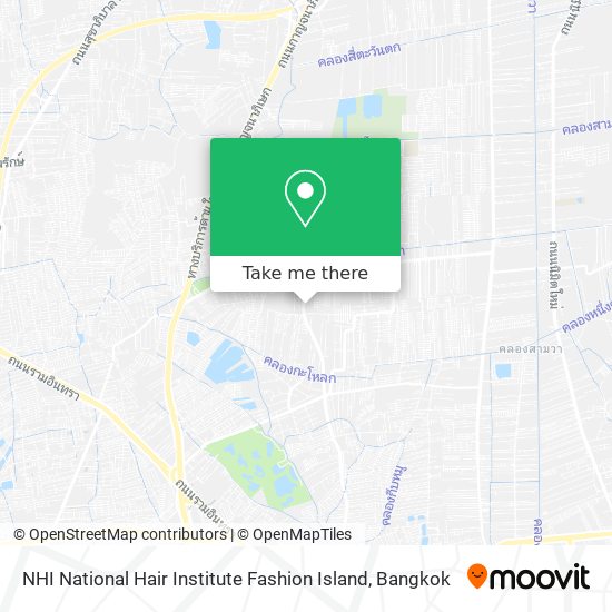 NHI National Hair Institute Fashion Island map