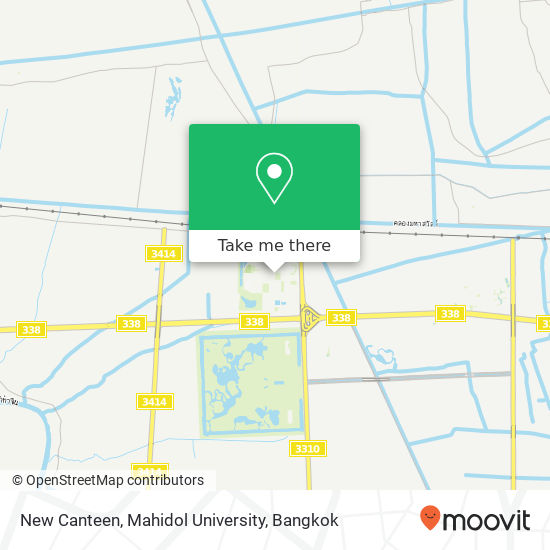 New Canteen, Mahidol University map