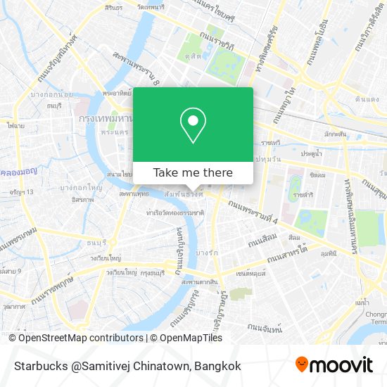 Starbucks @Samitivej Chinatown map