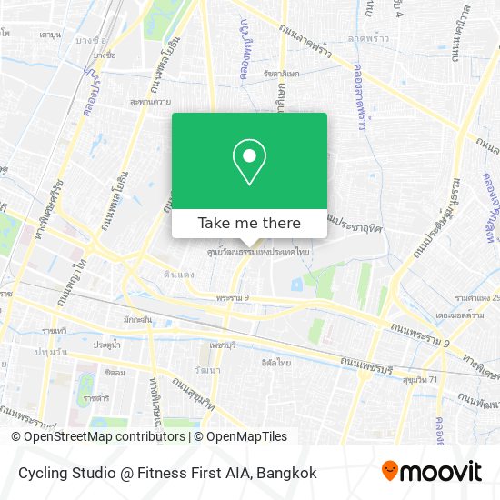 Cycling Studio @ Fitness First AIA map