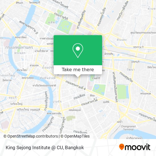 King Sejong Institute @ CU map