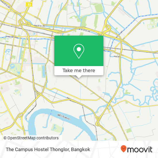 The Campus Hostel Thonglor map