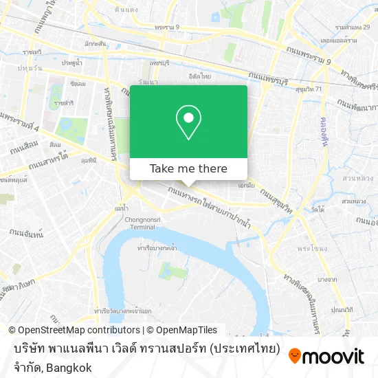 บริษัท พาแนลพีนา เวิลด์ ทรานสปอร์ท (ประเทศไทย) จำกัด map
