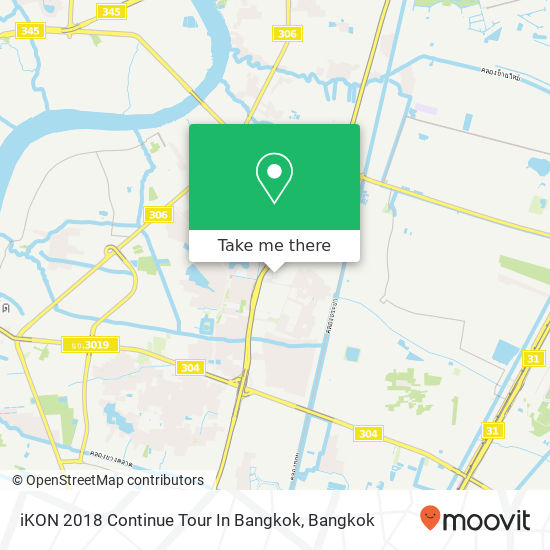 iKON 2018 Continue Tour In Bangkok map