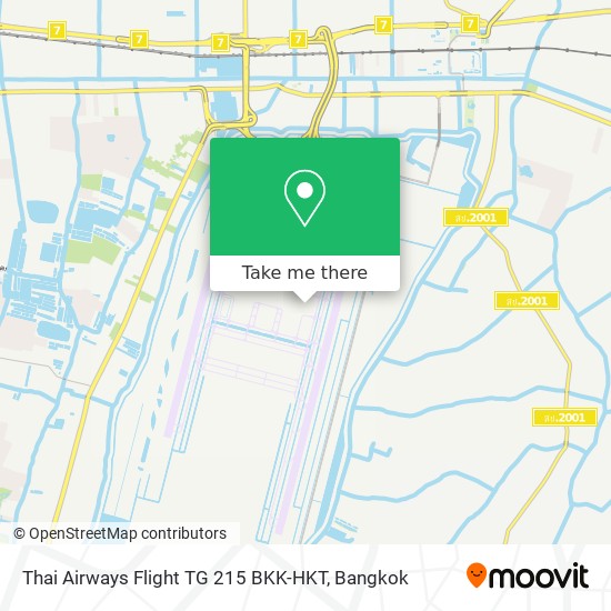 Thai Airways Flight TG 215 BKK-HKT map