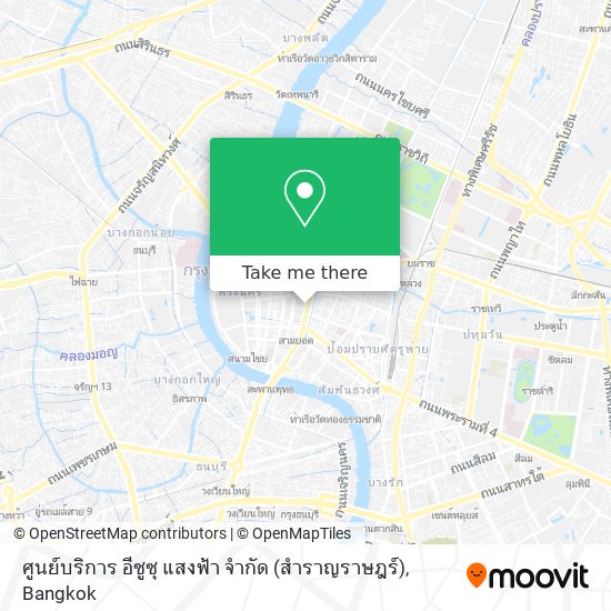 ศูนย์บริการ อีซูซุ แสงฟ้า จำกัด (สำราญราษฎร์) map