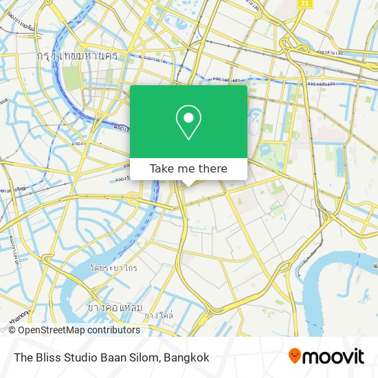 The Bliss Studio Baan Silom map