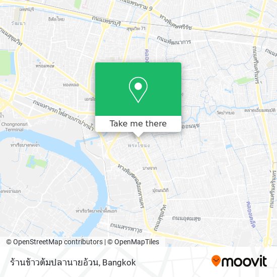 ร้านข้าวต้มปลานายอ้วน map