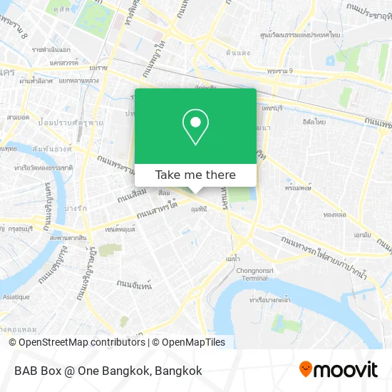 BAB Box @ One Bangkok map