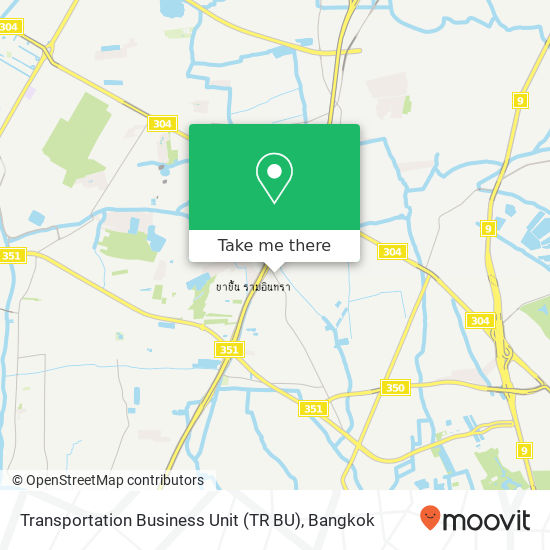 Transportation Business Unit (TR BU) map