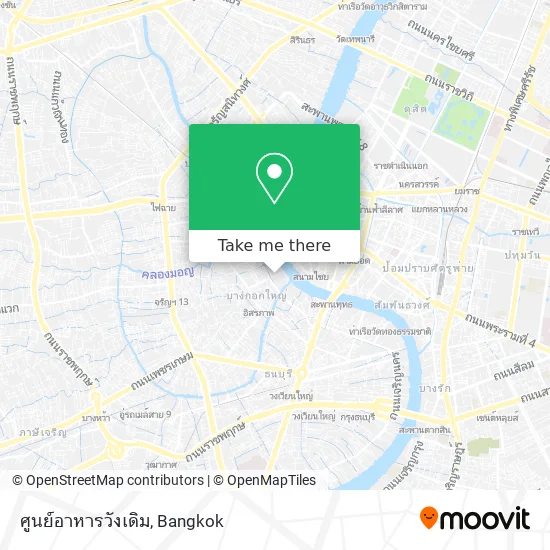 ศูนย์อาหารวังเดิม map