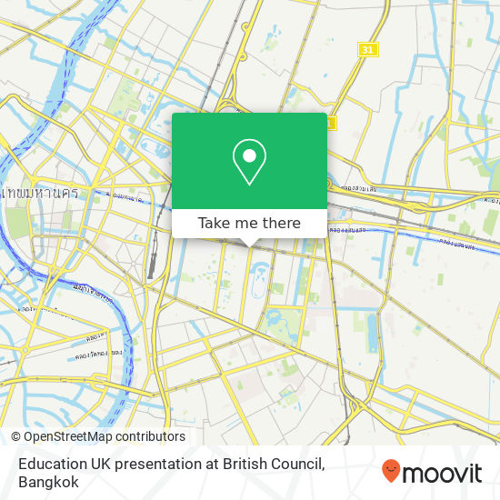 Education UK presentation at British Council map