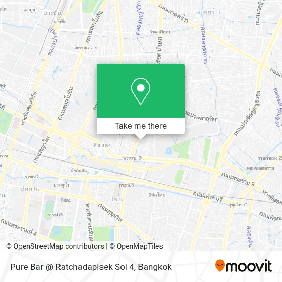 Pure Bar @ Ratchadapisek Soi 4 map