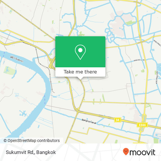 Sukumvit Rd, map