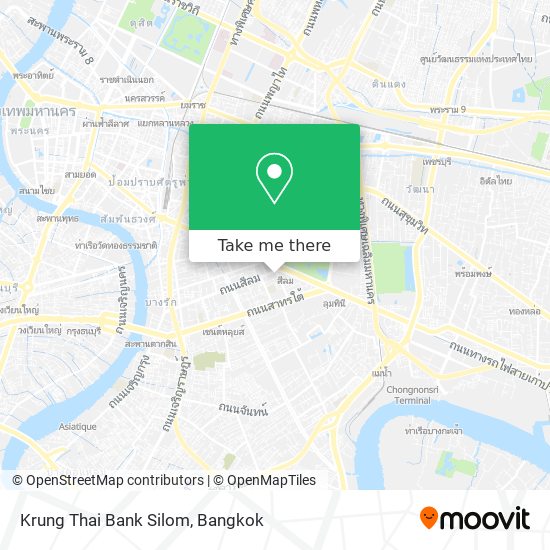 Krung Thai Bank Silom map