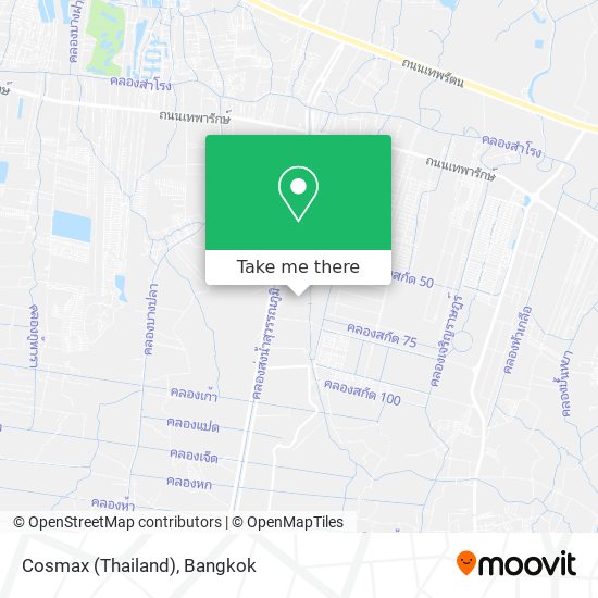 Cosmax (Thailand) map