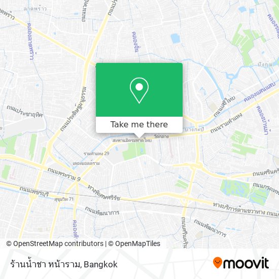 ร้านน้ำชา หน้าราม map