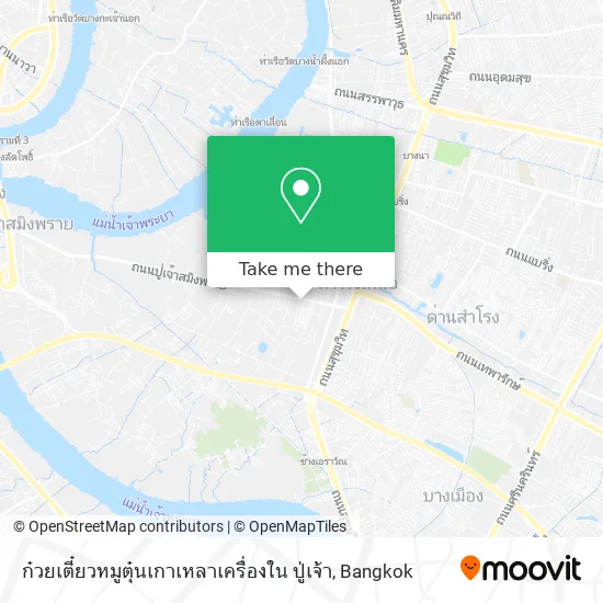 ก๋วยเตี๋ยวหมูตุ๋นเกาเหลาเครื่องใน ปู่เจ้า map