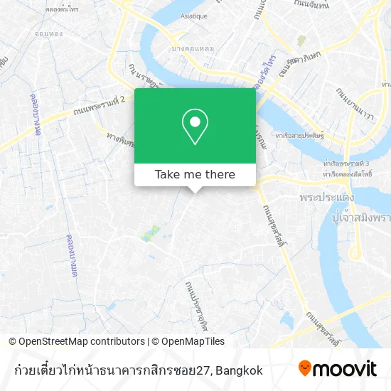 ก๋วยเตี๋ยวไก่หน้าธนาคารกสิกรซอย27 map