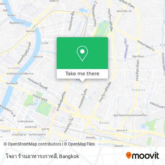 โจอา ร้านอาหารเกาหลี map