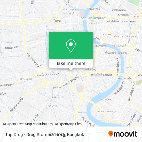 Top Drug - Drug Store ตลาดพลู map