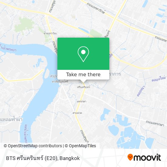BTS ศรีนครินทร์ (E20) map