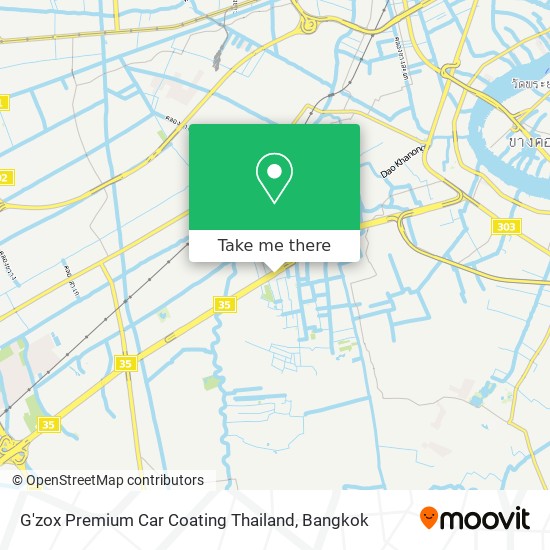 G'zox Premium Car Coating Thailand map