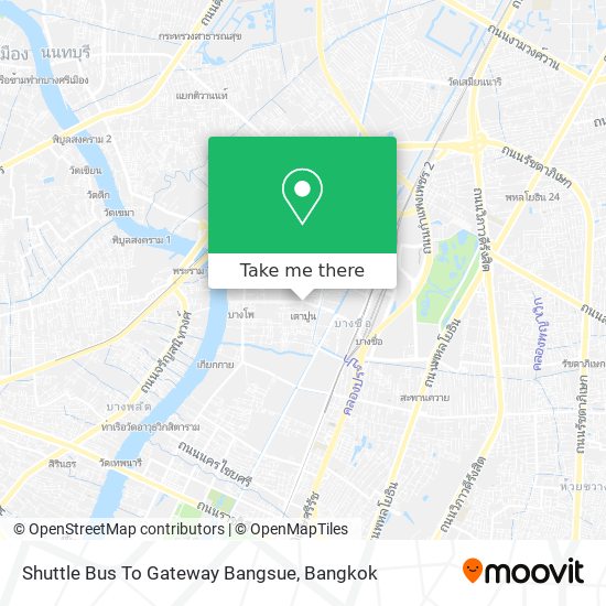 Shuttle Bus To Gateway Bangsue map