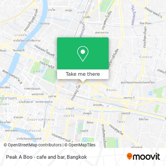 Peak A Boo - cafe and bar map