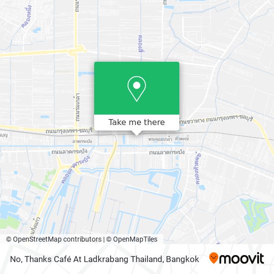 No, Thanks Café At Ladkrabang Thailand map