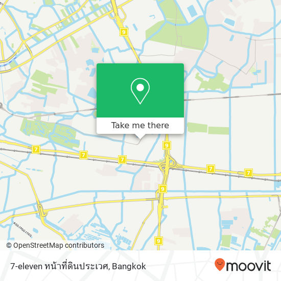 7-eleven หน้าที่ดินประเวศ map