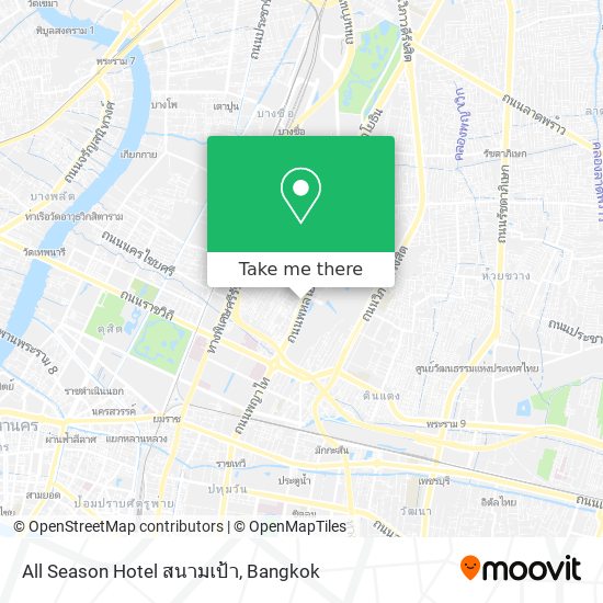 All Season Hotel สนามเป้า map