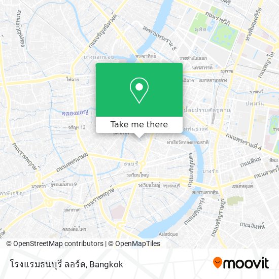 โรงแรมธนบุรี ลอร์ด map