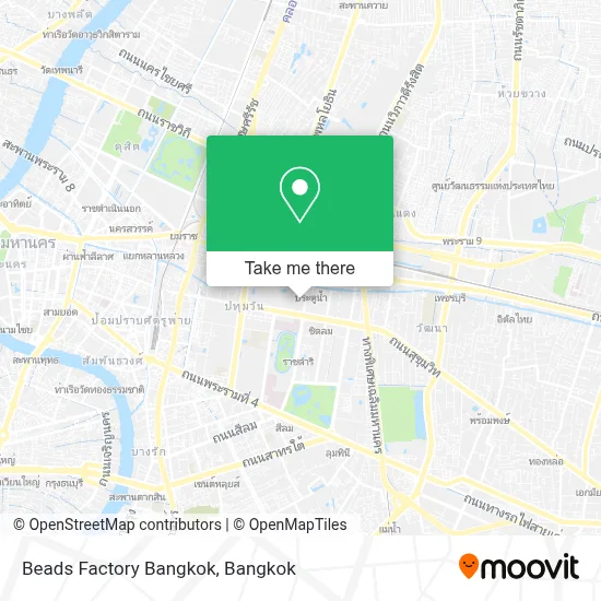 Beads Factory Bangkok map