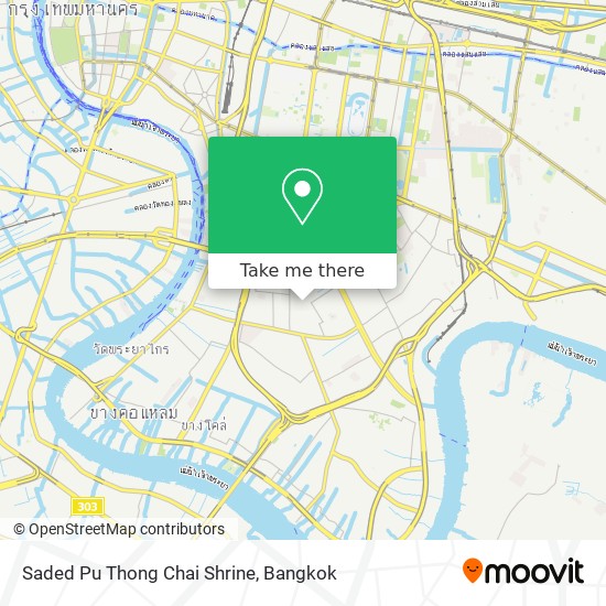 Saded Pu Thong Chai Shrine map