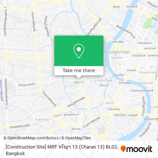 [Construction Site] MRT จรัญฯ 13 (Charan 13) BL02 map