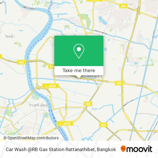 Car Wash @RB Gas Station Rattanathibet map