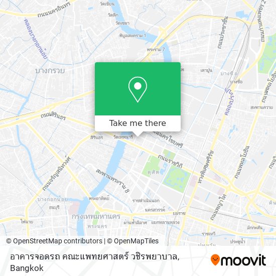 อาคารจอดรถ คณะแพทยศาสตร์ วชิรพยาบาล map