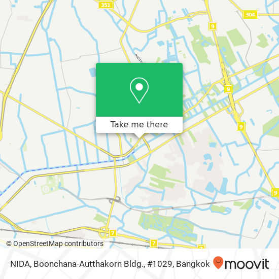 NIDA, Boonchana-Autthakorn Bldg., #1029 map