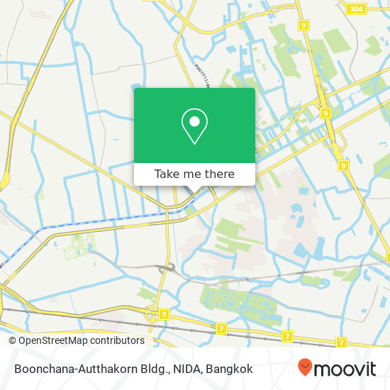Boonchana-Autthakorn Bldg., NIDA map