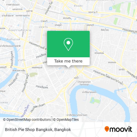 British Pie Shop Bangkok map