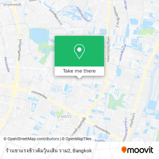 ร้านขาแรงข้าวต้มวุ้นเส้น ราม2 map