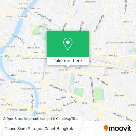 Thann Siam Paragon Canel map