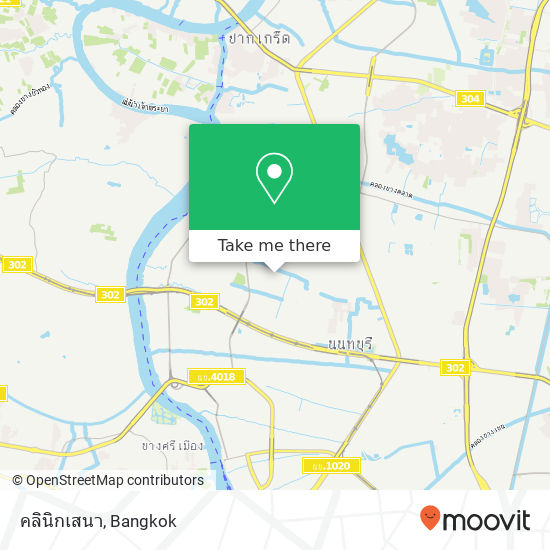 คลินิกเสนา map