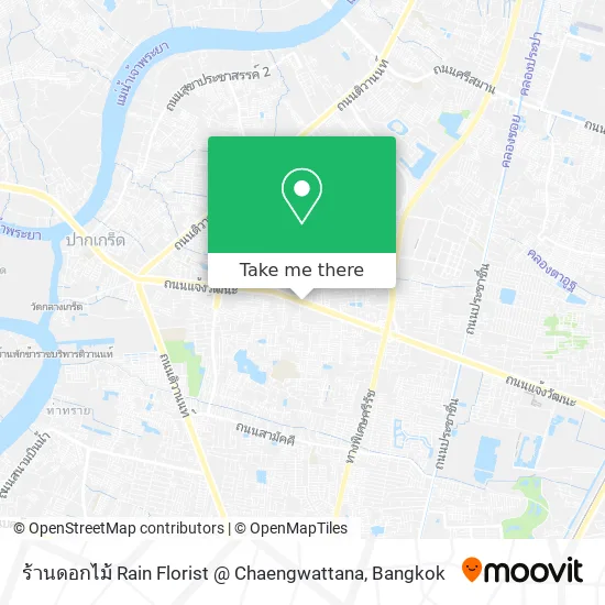 ร้านดอกไม้ Rain Florist @ Chaengwattana map