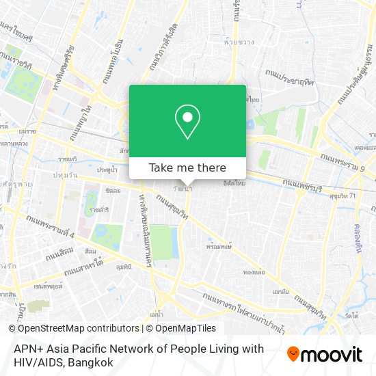 APN+ Asia Pacific Network of People Living with HIV / AIDS map