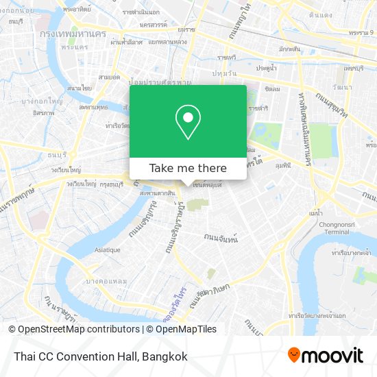 Thai CC Convention Hall map