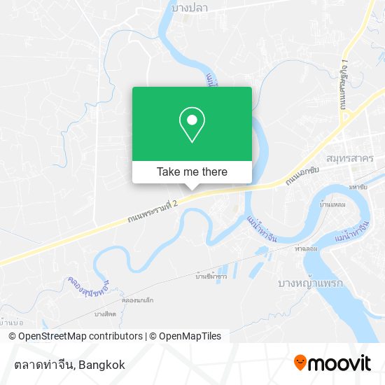 ตลาดท่าจีน map