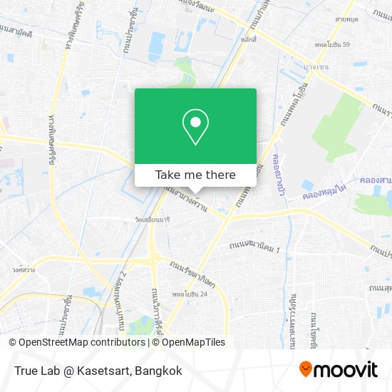 True Lab @ Kasetsart map