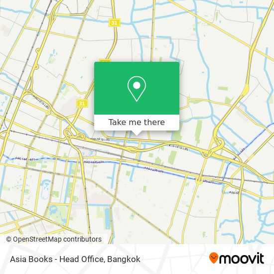 Asia Books - Head Office map